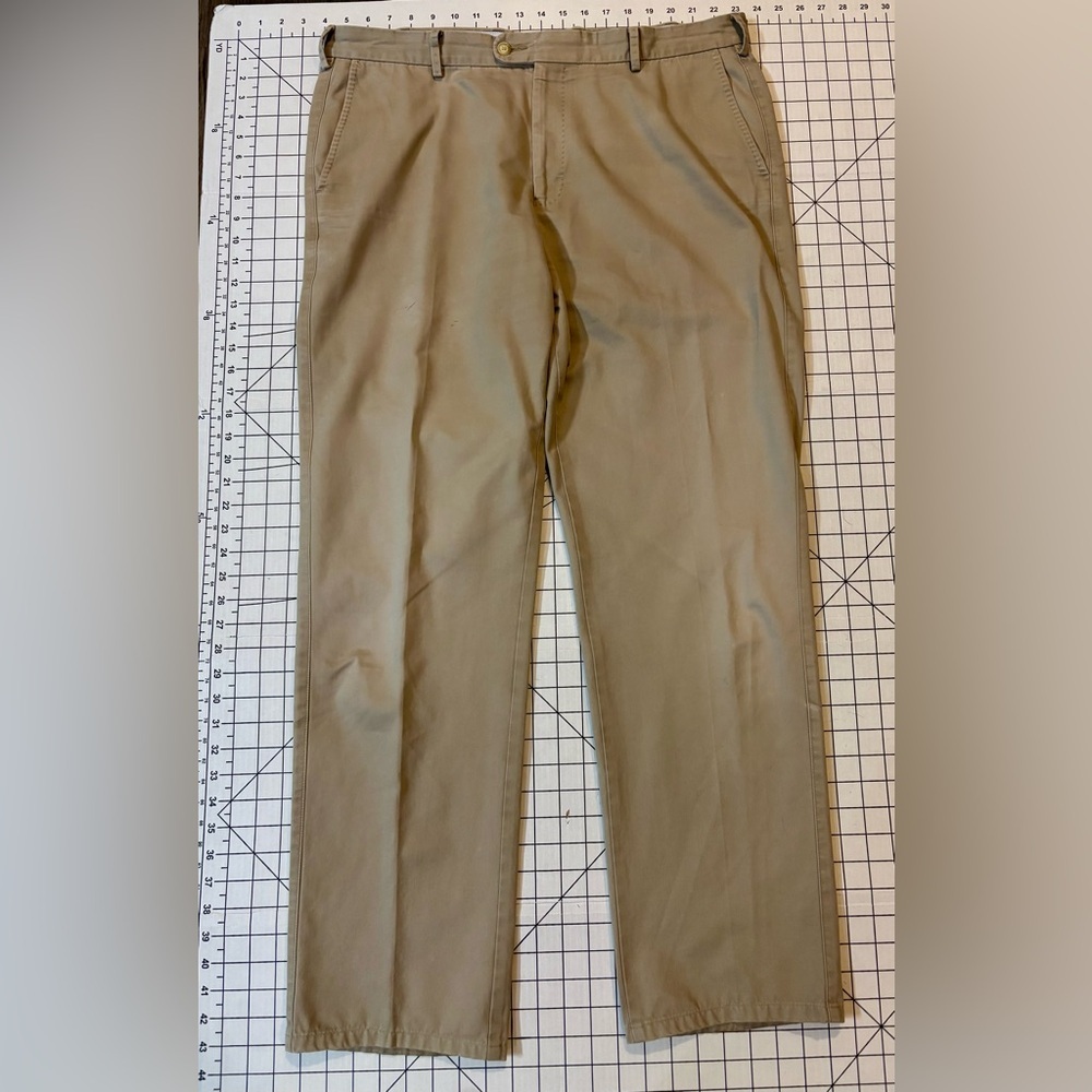 Peter‎ Millar Men’s Size 38/32 Tan Pima Cotton Dress Pants